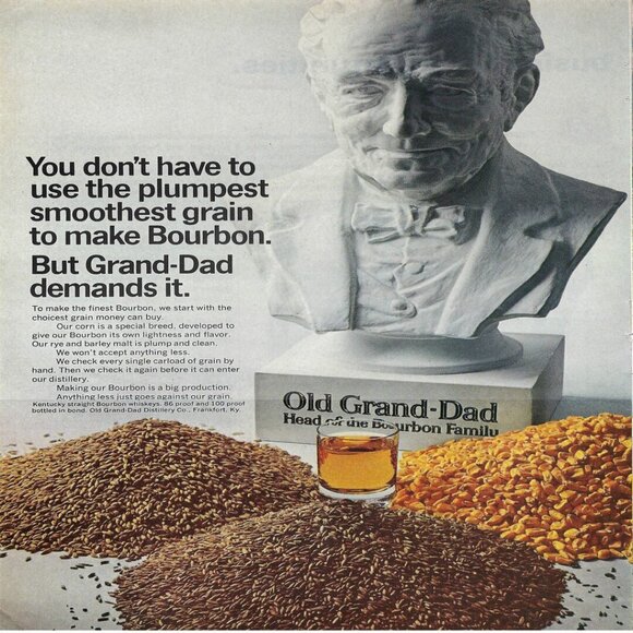 1967 Old Grand Dad Bourbon Whiskey Plumpest Vintage Magazine Print Ad/Poster - Picture 1 of 1